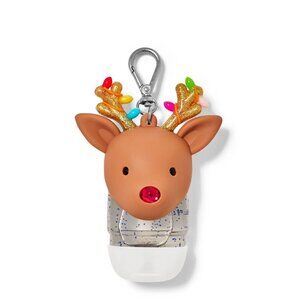 NEW Reindeer TWINKLE LIGHT UP PocketBac Sanitizer Holder Bath & Body Works